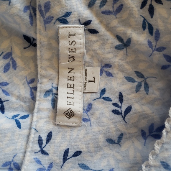 Eileen West NWOT Floral Nightgown Sz L - Picture 5 of 8
